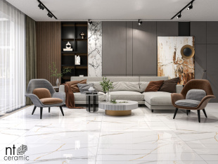 Керамогранит NT Ceramic Marmo Maritaca Statuario Ultra White арт. NTT99513M (60x120) матовый